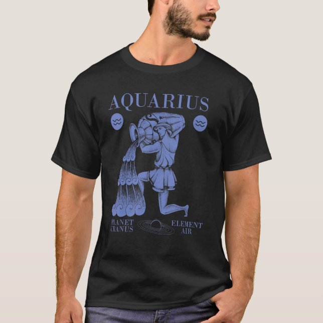 Aquarius  Planet Uranus  Element Air 3 T-Shirt (Front)
