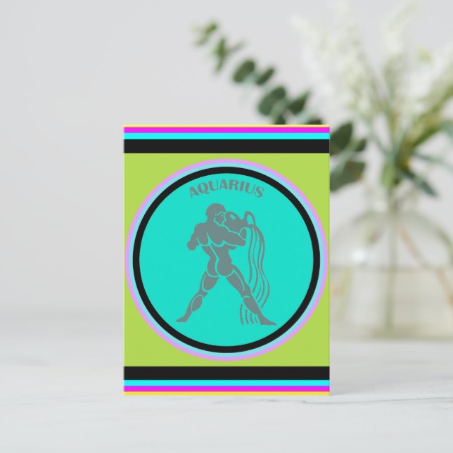 Aquarius Postcard (Standing Front)
