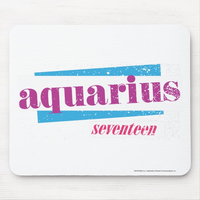 Aquarius Purple Mouse Mat (Front)