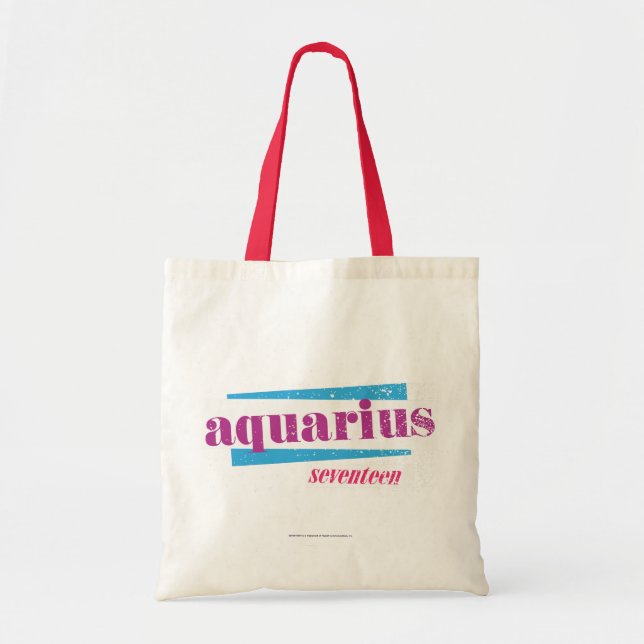 Aquarius Purple Tote Bag (Front)