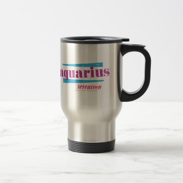 Aquarius Purple Travel Mug (Right)