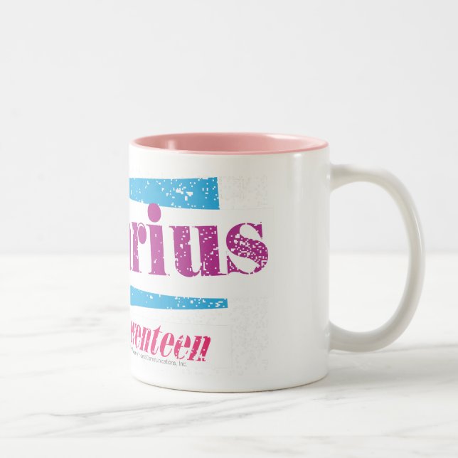 Aquarius Purple Two-Tone Coffee Mug (Right)