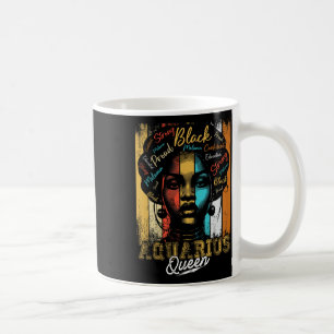 Aquarius Queen Born Nov Dec Zodiac Black History M Coffee Mug
