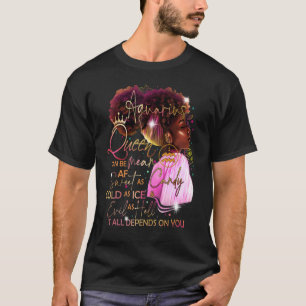 Aquarius Queen Sweet As Candy Birthday For Black T-Shirt