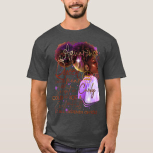 Aquarius Queen Sweet As Candy Birthday Gift For Bl T-Shirt