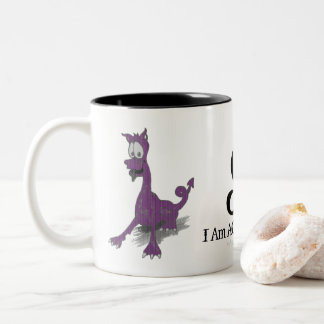 Aquarius Rahu Zodiac Dragon Purple  Two-Tone Coffee Mug