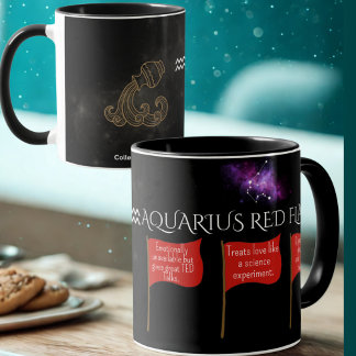 Aquarius Red Flags Mug | Funny Zodiac Gift