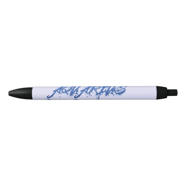 Aquarius Reflection Black Ink Pen (Front)