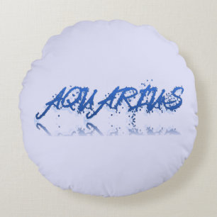 Aquarius Reflection Round Cushion