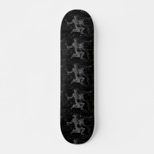 Aquarius Sign Constellation Map by Hevelius Skateboard