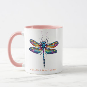Aquarius Spirit Animal Dragonfly Alebrije Mug