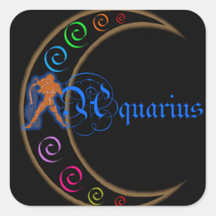 Aquarius Square Sticker