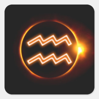 Aquarius Square Sticker