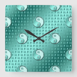Aquarius Square Wall Clock