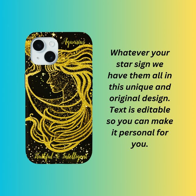 Aquarius star sign  Case-Mate iPhone case (Creator Uploaded)