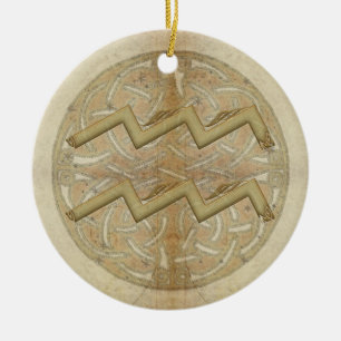 Aquarius Star Sign Personalised Ornament
