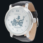 Aquarius Star Sign Vintage Art | Customised Watch<br><div class="desc">A personalised watch tailored to the person who is represented by the star sign Aquarius.</div>