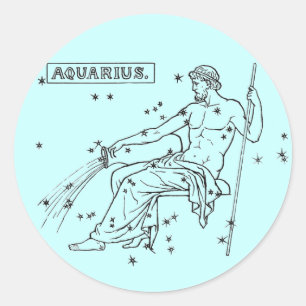 Aquarius Stickr Classic Round Sticker