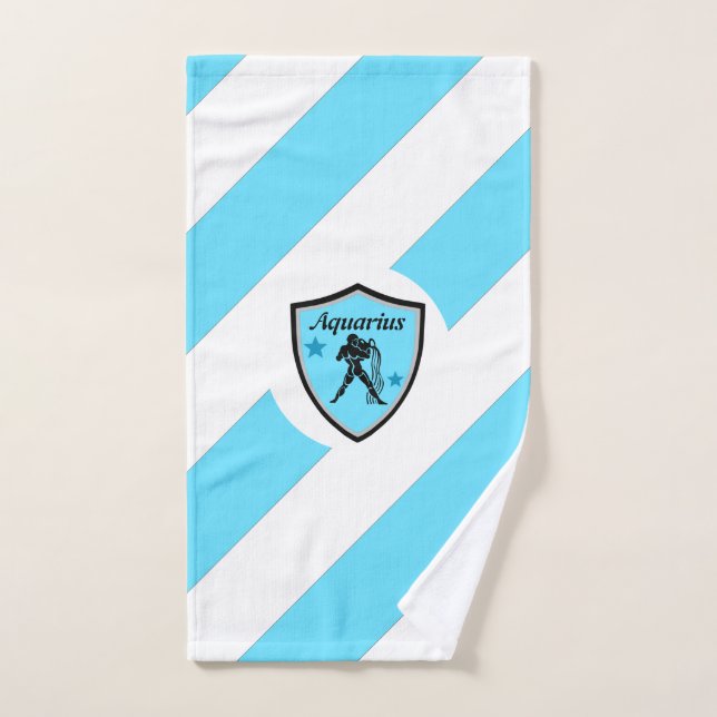Aquarius symbol     hand towel (Hand Towel)