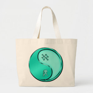 Aquarius the Water Bearer Large Tote Bag