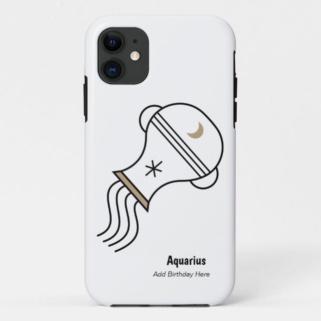 Aquarius the water bearer personalised Case-Mate iPhone case (Back)