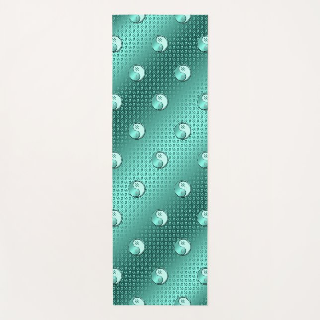 Aquarius the Water Bearer Yoga Mat (Front)