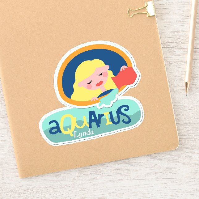 Aquarius the Water-Bearer Zodiac Contour (Notebook)