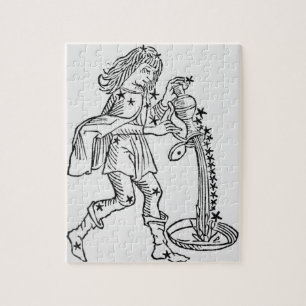 Aquarius (the Water Carrier) an illustration from Jigsaw Puzzle
