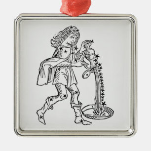 Aquarius (the Water Carrier) an illustration from Metal Tree Decoration