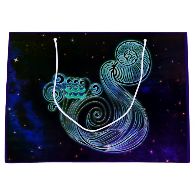 aquarius the water carrier zodiac gift bag (Front)