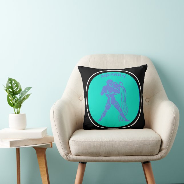 Aquarius Throw Pillow (Chair)