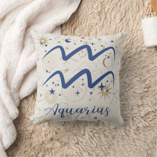 Aquarius Throw Pillow