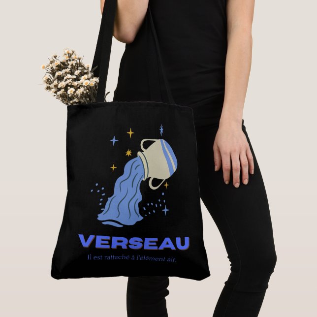 Aquarius Tote Bag (Close Up)