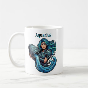 Aquarius Traits and Dates Water Bearer Coffee Mug