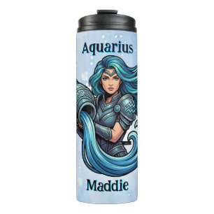 Aquarius Traits, Dates and Energy Personalized Thermal Tumbler