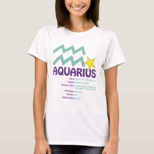 Aquarius Traits Ladies T-Shirt