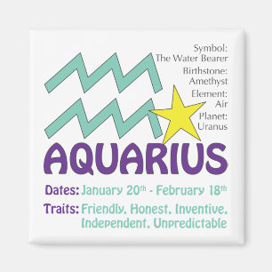 Aquarius Traits Magnet