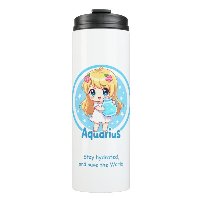 Aquarius Travel Mug – Stay Hydrated in Style (Front)