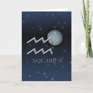 Aquarius Uranus Greeting Card