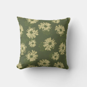 Aquarius Vintage Floral and Plaid Reversible Cushion