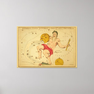 Aquarius - Vintage Sign of the Zodiac Image
