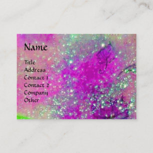 AQUARIUS ,violet purple gold yellow Business Card