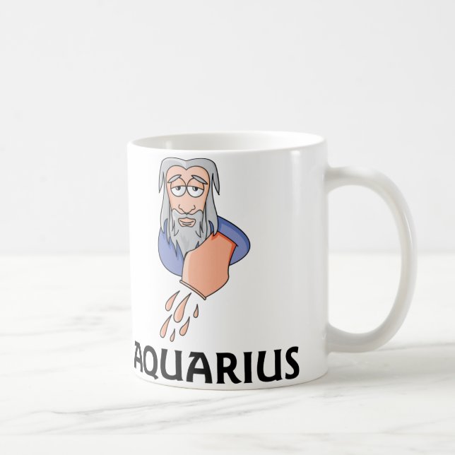 Aquarius Water Bearer man pouring water Coffee Mug (Right)