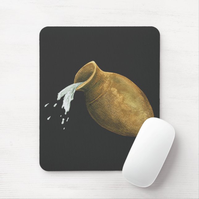 Aquarius water bearer star sign zodiac astrology  mouse mat (With Mouse)