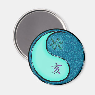 Aquarius & Water Boar Magnet