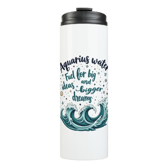 Aquarius Water Bottle – Fuel for Big Ideas (Front)