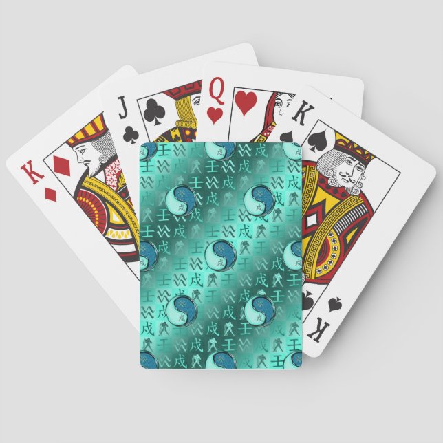 Aquarius & Water Dog Playing Cards (Back)