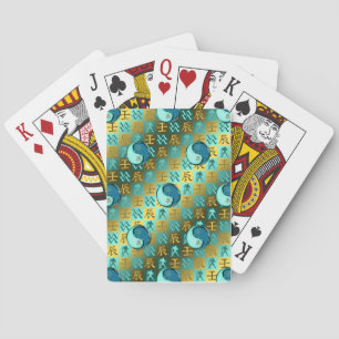 Aquarius & Water Dragon Playing Cards