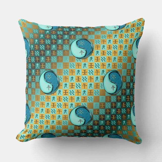 Aquarius & Water Horse Cushion (Front)