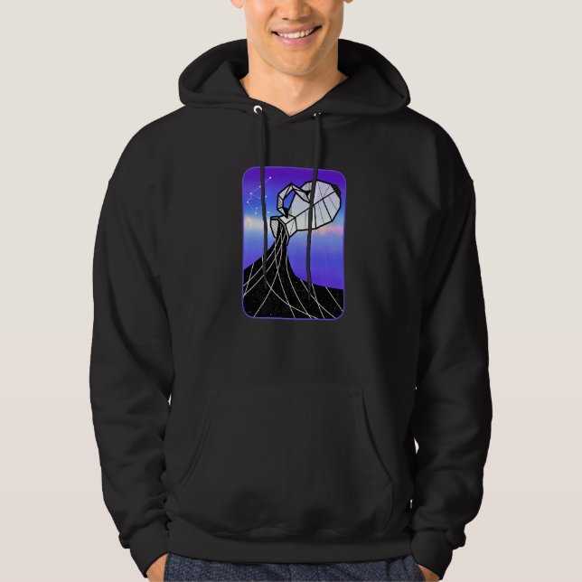 Aquarius Water Jug Star Sign Horoscope Astrology Hoodie (Front)